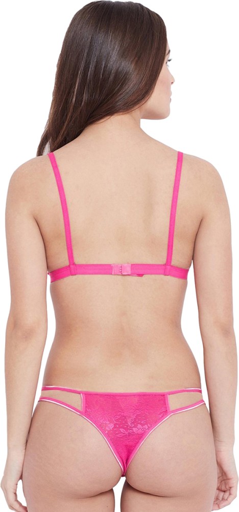 Buy Fihana Womens Multicolor Lace Bra Panty Bikini Lingerie Set