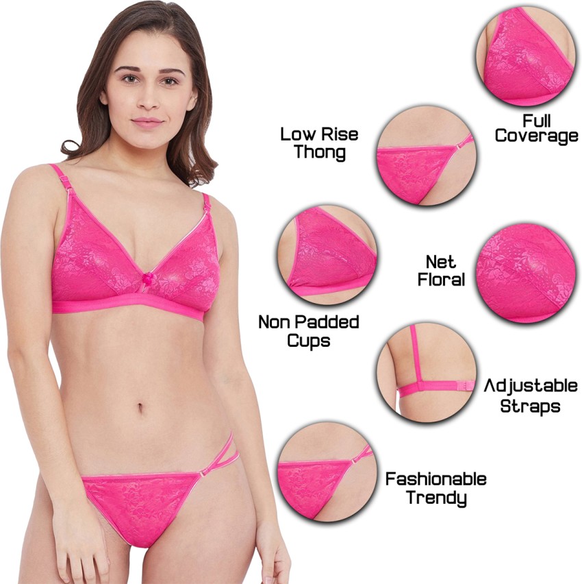 Buy Fihana Womens Multicolor Lace Bra Panty Bikini Lingerie Set for  Honeymoon S-XXL Sky Blue at