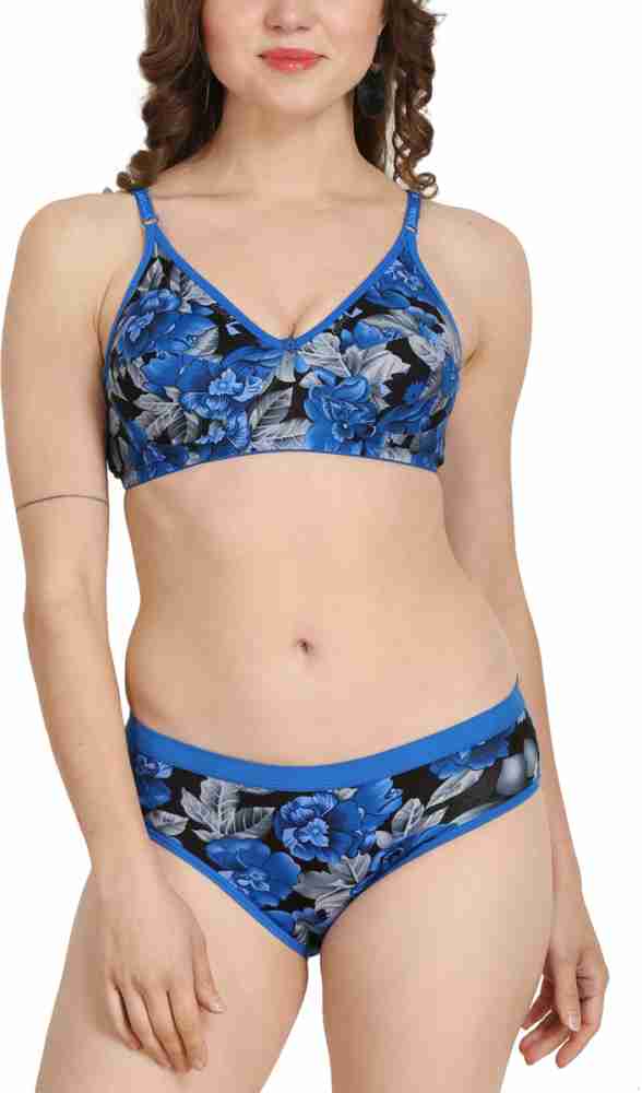 Buy Fihana Non Padded Lingerie Set for Women. Stylish Bra Panty for Girls  Combo Set of 3. at