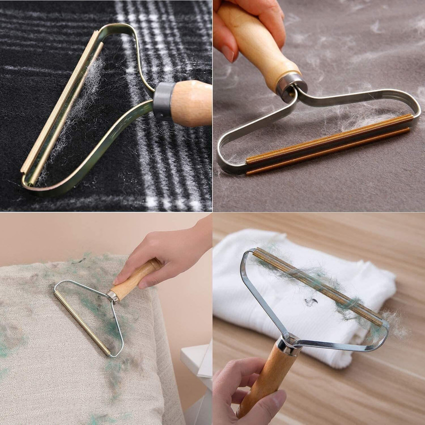 KitchenFest Manual Metal Lint Remover Reusable Fabric Lint