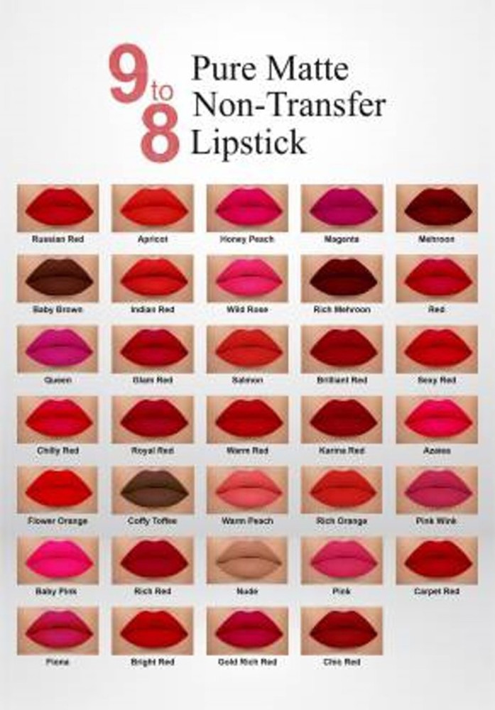PYC PYC Beauty Long Lasting Lipstick-LV-Set of 6 - Price in India, Buy PYC  PYC Beauty Long Lasting Lipstick-LV-Set of 6 Online In India, Reviews,  Ratings & Features