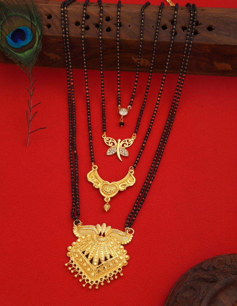 Long gold mangalsutra discount design with price