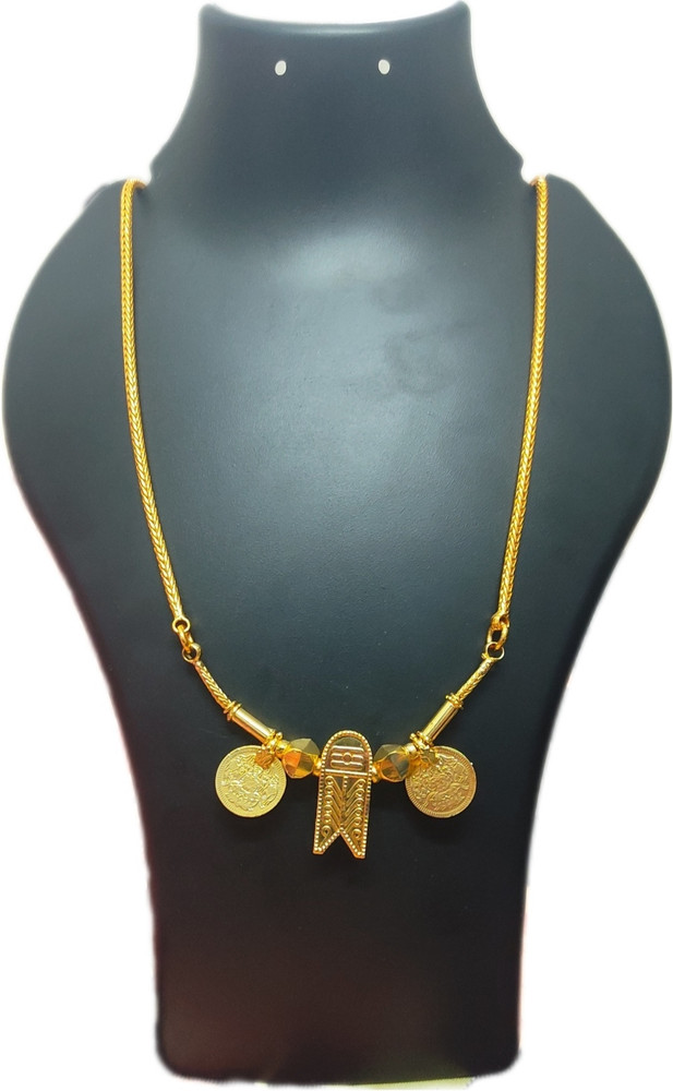 TGS GOLD COVERING Traditional Thali Chain for Womens 24 Inch Gold