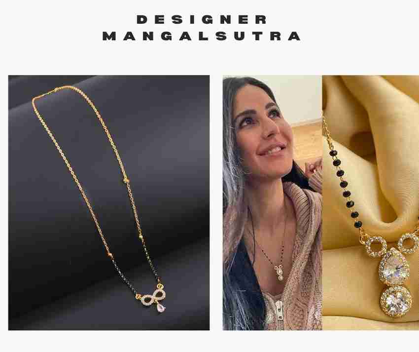 Light weight gold chain mangalsutra top