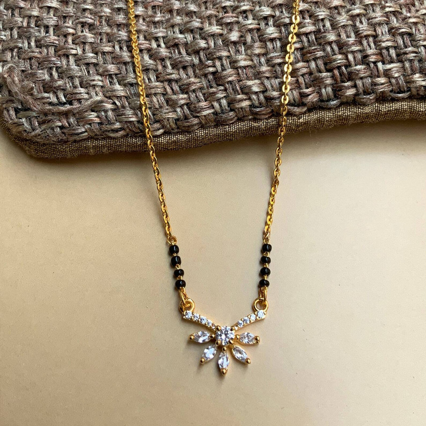 glowzi Glowzi Gold Mangalsutra Brass Mangalsutra Price in India