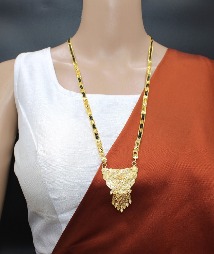 Black long mangalsutra discount