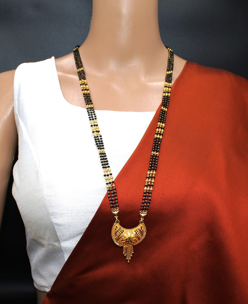Traditional gold mangalsutra with price outlet