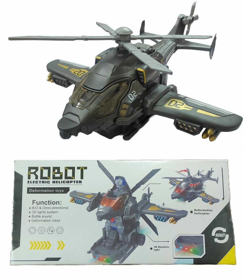 Vasuki Robot Transformer Helicopter Toy For Kids With Light And Sound Robot Transformer Helicopter Toy For Kids With Light And Sound Buy TRANSFORMER ROBOT toys in India. shop