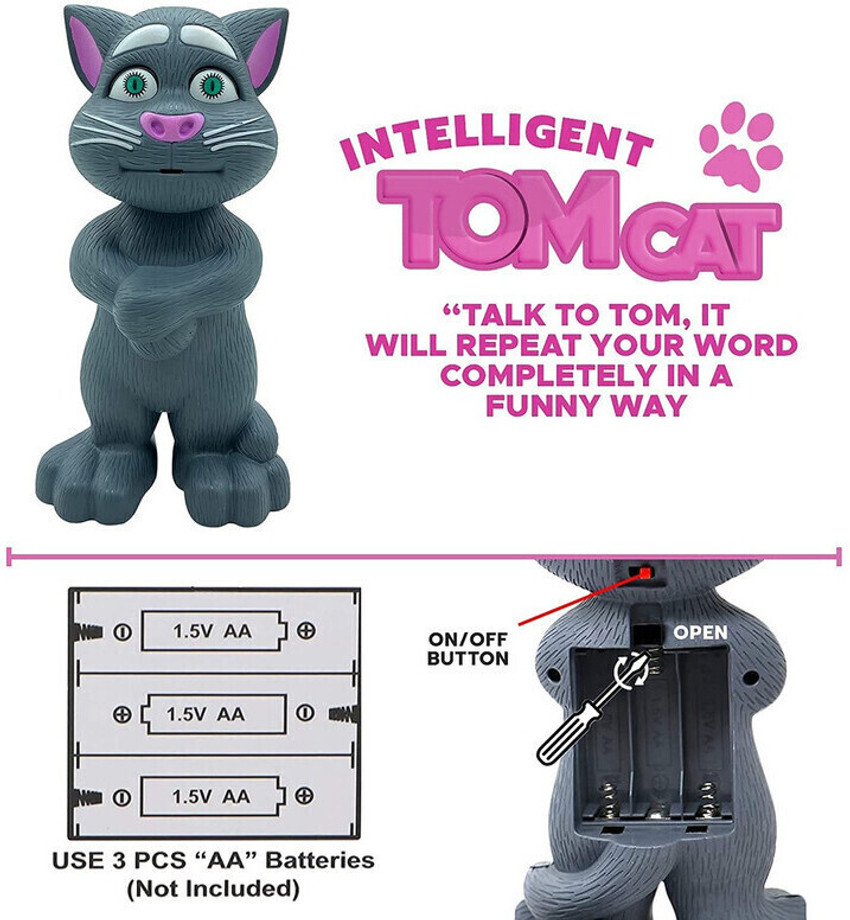 Myhoodwink Funny Talking Tom Cat with Music Voice Recording Toy for Kids Funny Talking Tom Cat with Music Voice Recording Toy for Kids shop for Myhoodwink products in