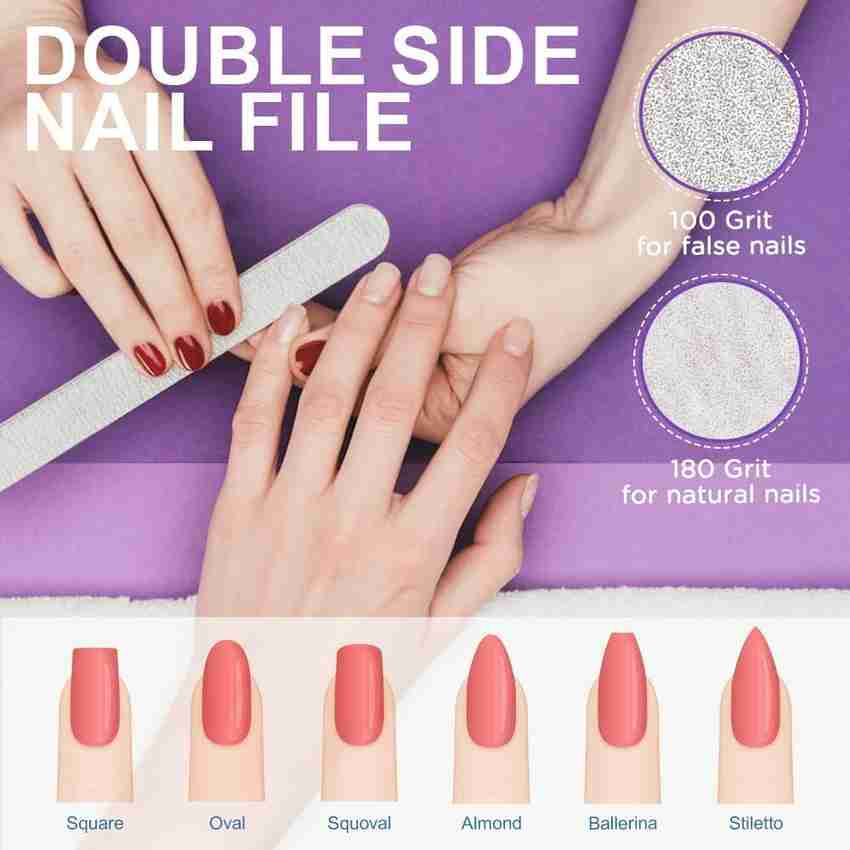 D.B.Z. 11 pcs Nail Files and Buffers for Acrylic Nails 3 Way, nail files and buffers for natural