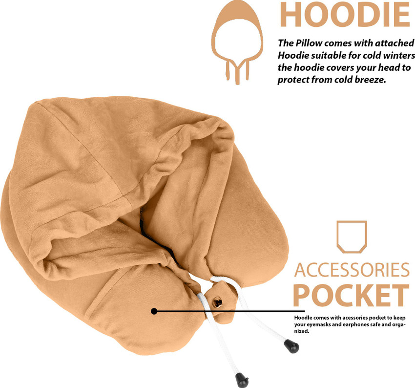 Pillow attached to head online