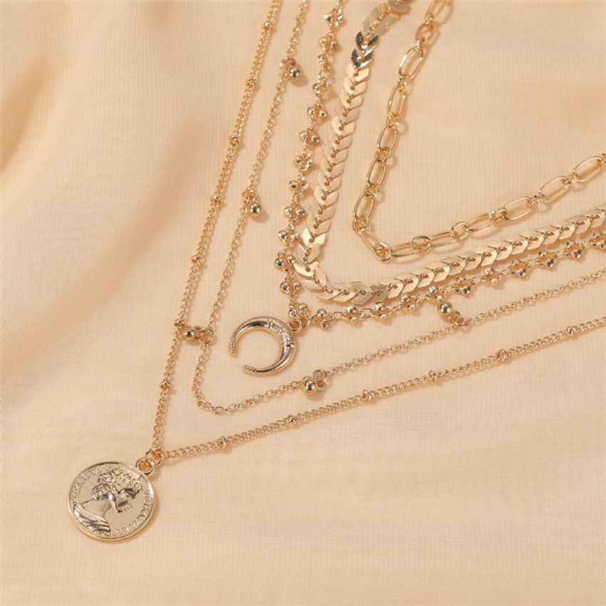 Layered necklace flipkart hot sale