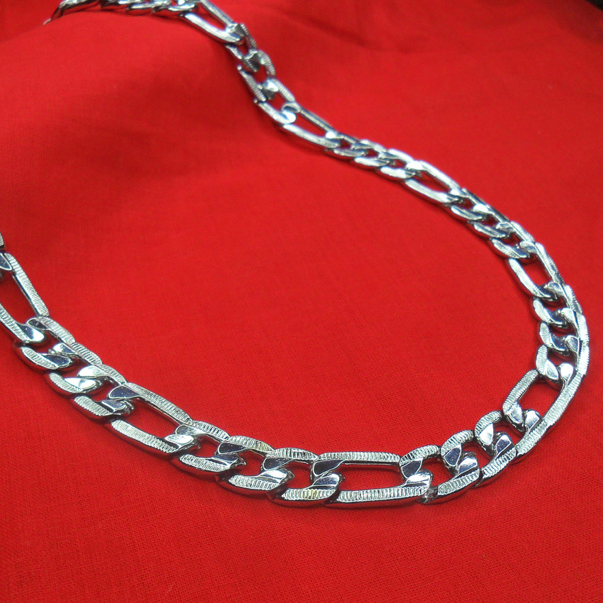 Maalgodam 21 Inches 58 Grams Silver Plated Chain For Boys Mens
