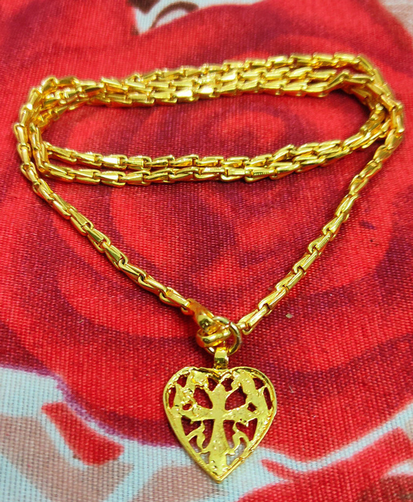 A to B Guarantee Gold Covering Guarantee Christian Dollar Chain Long Chain for Men Womens 24 Inch Gold plated Plated Copper Chain Price in India Buy A to B Guarantee Gold Covering