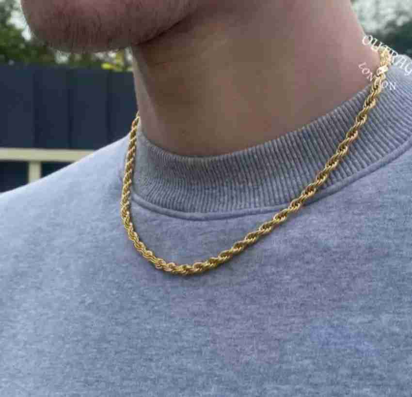 LABHUBAMON New style new year gold chain for man and boy Gold