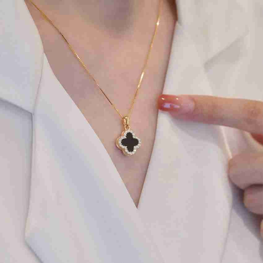 ARZONAI Four Leaf Clover Necklace Pendant Fashion Jewelry Short Hair  Clavicle Chain\ Metal Chain Price in India - Buy ARZONAI Four Leaf Clover  Necklace Pendant Fashion Jewelry Short Hair Clavicle Chain\ Metal