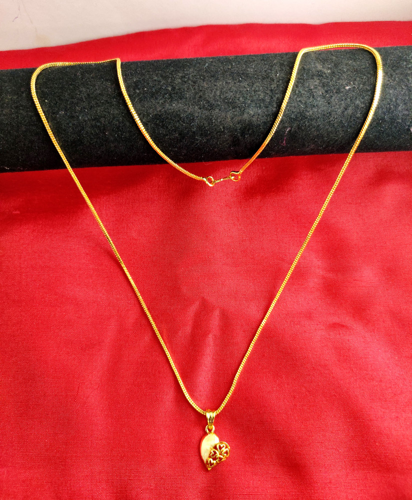 1 gram gold chain with locket deals