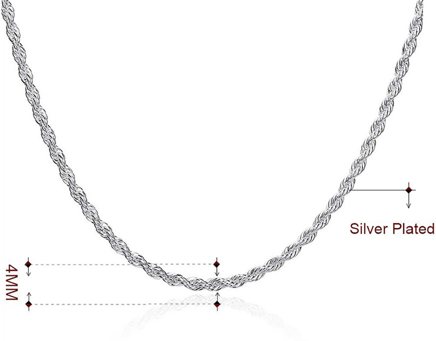 Stainless steel sales rope chain 22