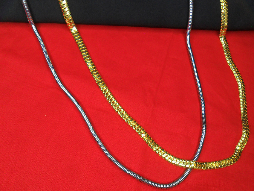 Sterling silver gold plated mens outlet chain