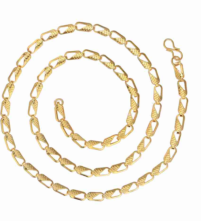 Maalgodam 21 Inches 5 Grams Golden Chain Unisex Golden Chain Gold plated Plated Metal Alloy Chain Price in India Buy Maalgodam 21 Inches 5 Grams Golden Chain Unisex Golden Chain Gold plated Plated