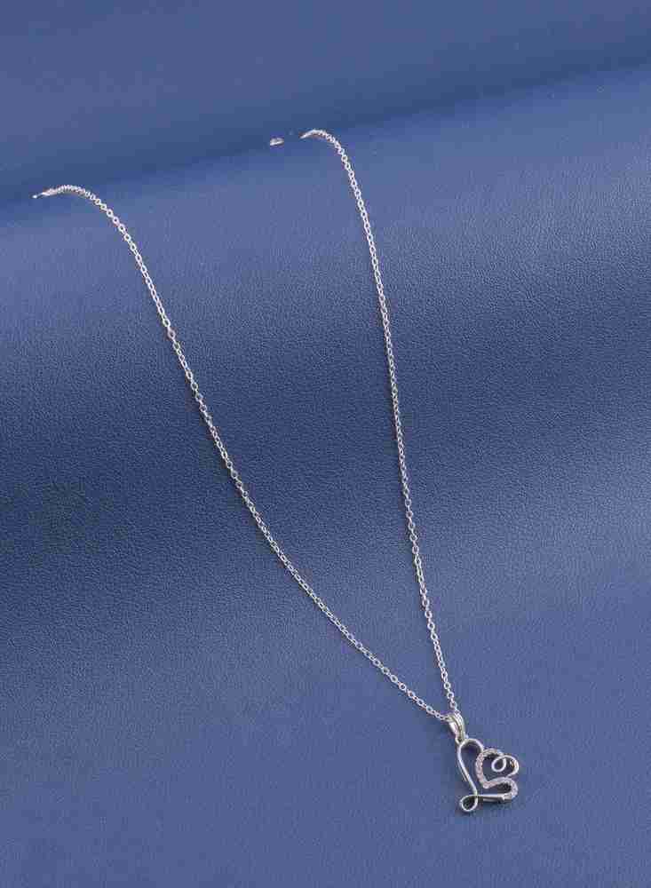 BOGHRA SALES Silver Plated Beautiful Diamond Necklace Chain