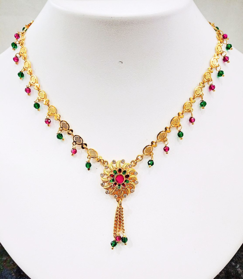 krizati Cubic Zirconia Gold plated Plated Copper Necklace Price in India Buy krizati Cubic Zirconia Gold plated Plated Copper Necklace Online at Best Prices in India Flipkart