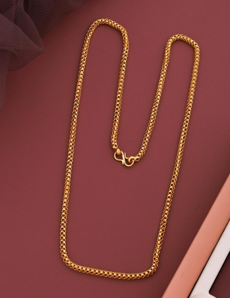 Glory Copper Gold Plated 24 Inch Long Gold chain For Women and Girls Gold plated Plated Copper Chain Price in India Buy Glory Copper Gold Plated 24 Inch Long Gold chain For