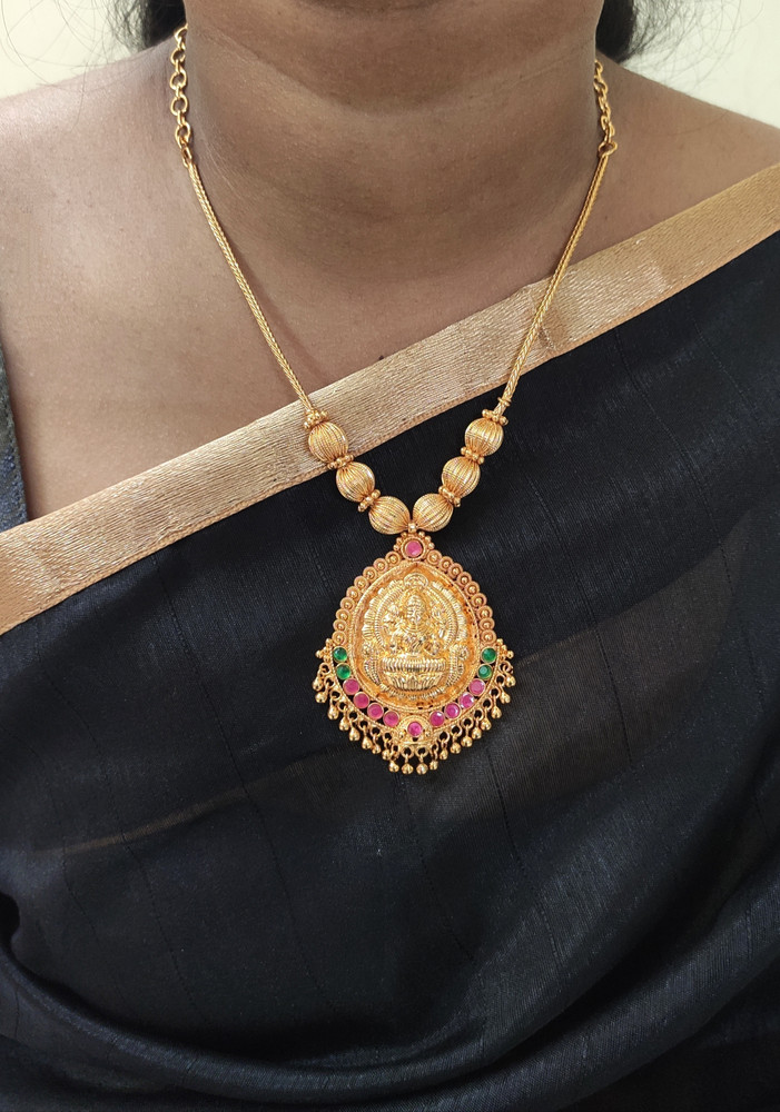 One gram hot sale gold lakshmi dollar