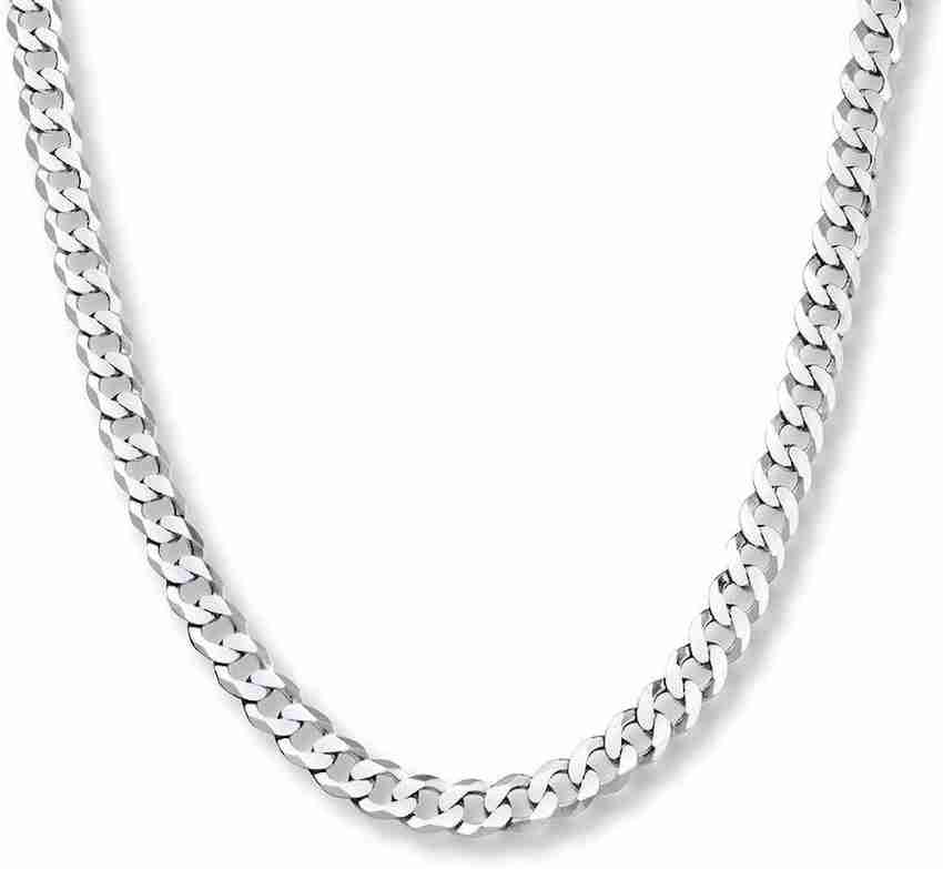 Jagsun Elegent and Stunning 20 Inches Silver Chain for Men and womens Silver Plated Stainless Steel Chain Price in India Buy Jagsun Elegent and Stunning 20 Inches Silver Chain for Men