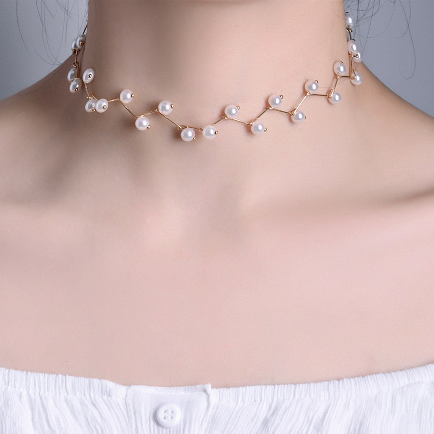 Moonstone Choker, Quartz Choker, Simple Choker, Sexy Choker