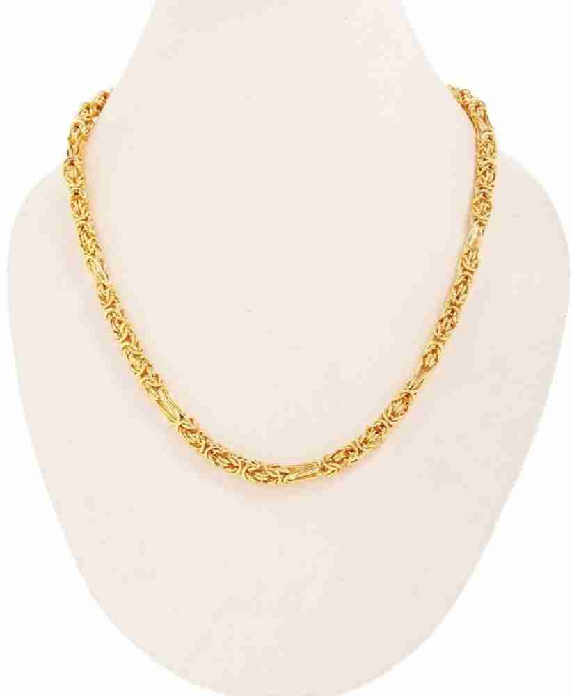 Pitaamaa Pitaamaa Havy 1 Gram Chain For Boys 20 INCH Water Sweat Proof CHN 326 Gold plated Plated Brass Chain Price in India Buy Pitaamaa Pitaamaa Havy 1 Gram Chain For Boys 20