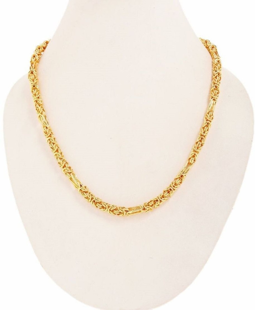 MaatPita Maatpita Gold Plated Chain For Boys and Man 20 INCH Water Sweat Proof JGS135 Gold plated Plated Brass Chain Price in India Buy MaatPita Maatpita Gold Plated Chain For Boys and Man 20
