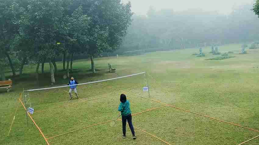 Badminton net with pole online cheap