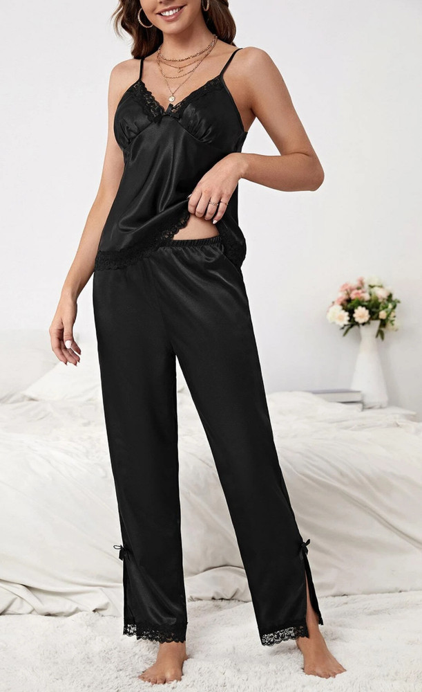 Black pyjama sets clearance women's