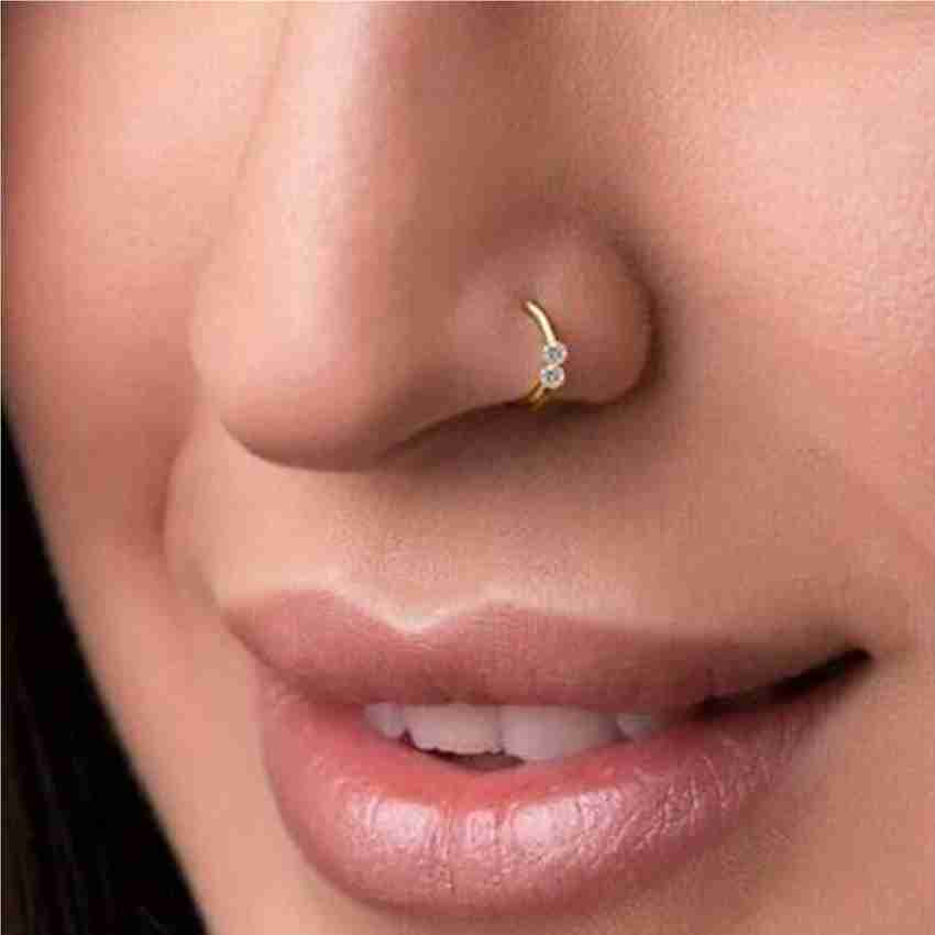 Renu Creations Gold plated Plated Brass Metal Nose Ring Price in India Buy Renu Creations Gold plated Plated Brass Metal Nose Ring Online at Best Prices in India Flipkart
