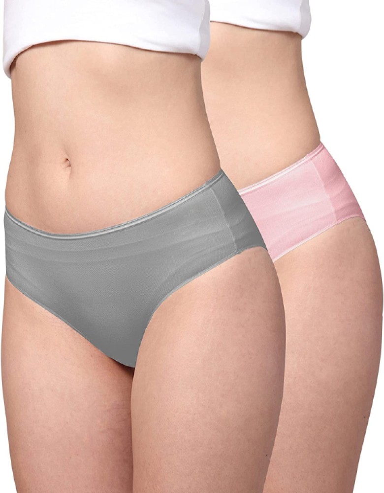 poloman Women Bikini Grey, Pink Panty - Buy poloman Women Bikini Grey, Pink  Panty Online at Best Prices in India