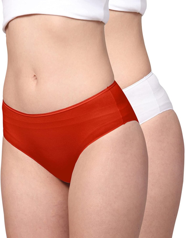 shital sales Women Hipster Red, White Panty - Buy shital sales Women  Hipster Red, White Panty Online at Best Prices in India