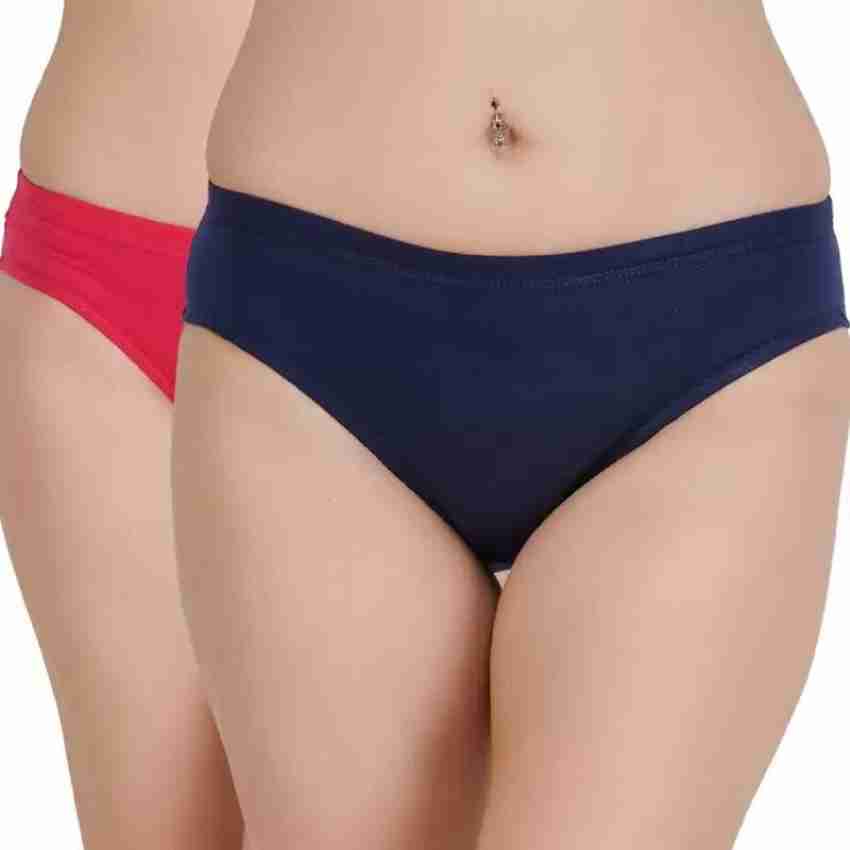 Women Hipster Multicolor Cotton Blend Panty (Pack of 6)brief Women Plain  Multicolor Panty For girls