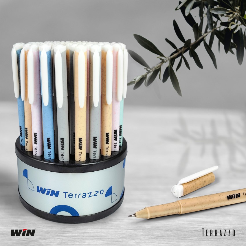 Win Connect 50Pens(45 Blue Ink & 5 Black Ink), 0.7mm Tip