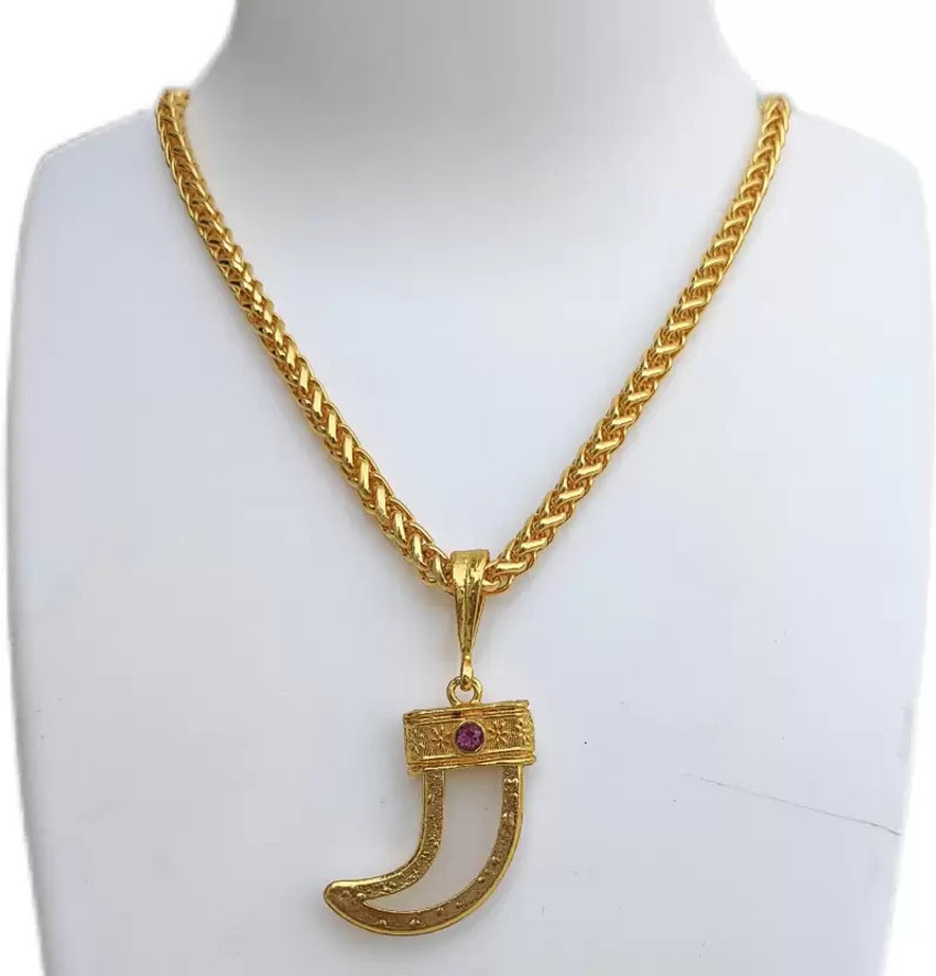 LASAVAMON 1 gram Pendant set With chain for man and boy New design new year Gold plated Plated Brass Chain Price in India Buy LASAVAMON 1 gram Pendant set With chain for