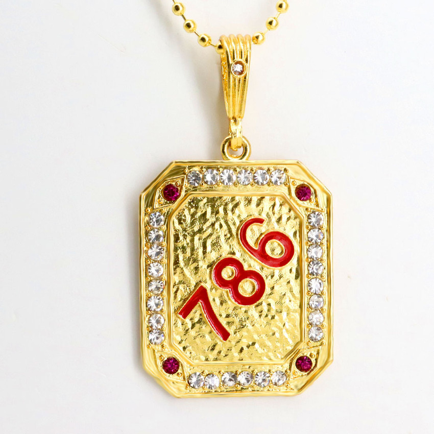 786 gold locket cheap