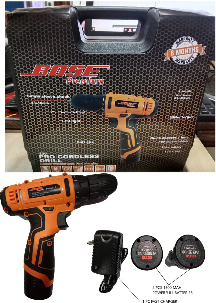 bose premium BOSE CD 12 PRO SERIES BP001 Cordless Drill Price in India Buy bose premium BOSE CD 12 PRO SERIES BP001 Cordless Drill online at Flipkart
