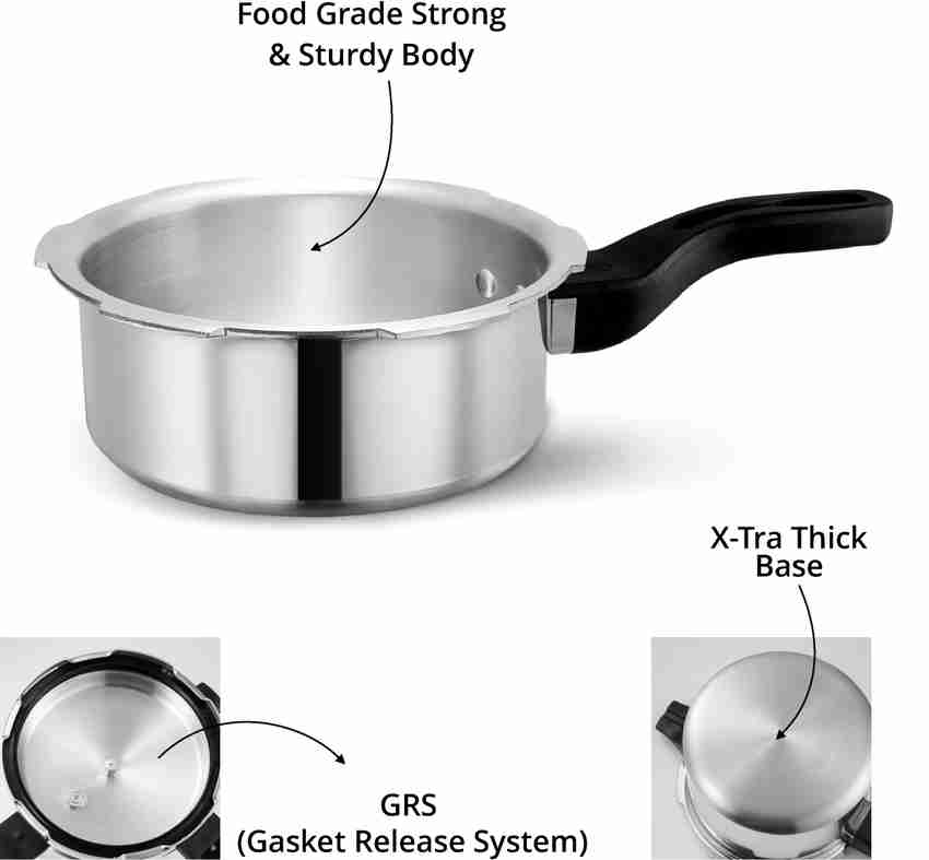 Leo Natura Aluminium 3 L Outer Lid Pressure Cooker Price in India Buy Leo Natura Aluminium 3 L Outer Lid Pressure Cooker online at Flipkart