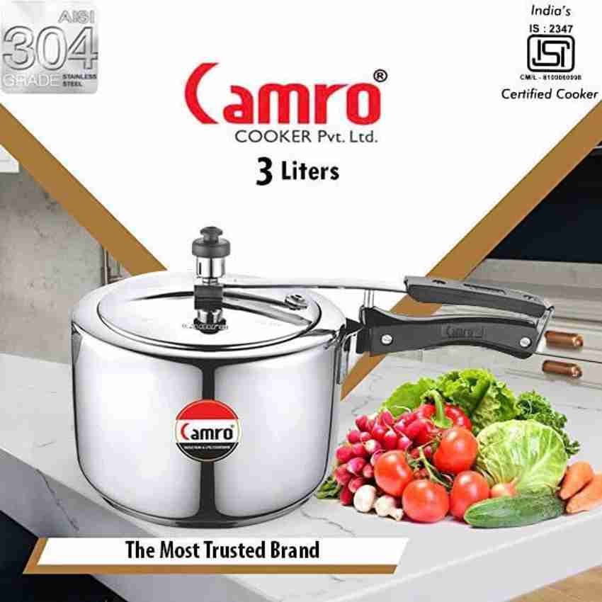 Camro Inner Lid Pressure Cooker 3 L Induction Bottom Pressure Cooker
