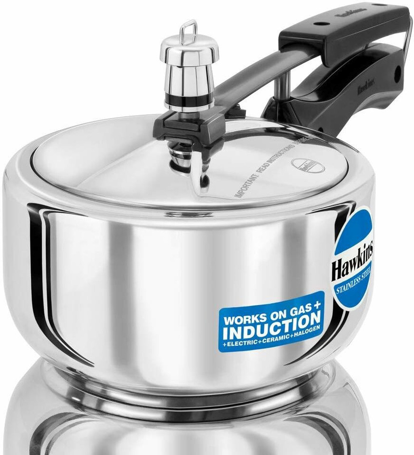 Hawkins 2 L Inner Lid Induction Bottom Pressure Cooker Price in India Buy Hawkins 2 L Inner Lid Induction Bottom Pressure Cooker online at Flipkart