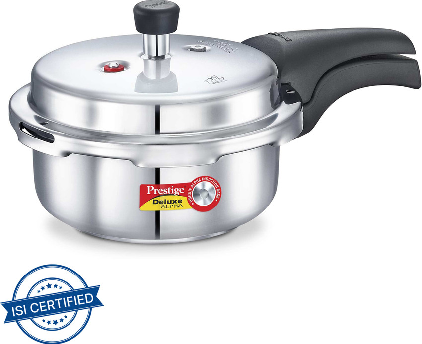 Prestige Deluxe Alpha 2 L Outer Lid Induction Bottom Pressure Cooker Price in India Buy Prestige Deluxe Alpha 2 L Outer Lid Induction Bottom Pressure Cooker online at Flipkart