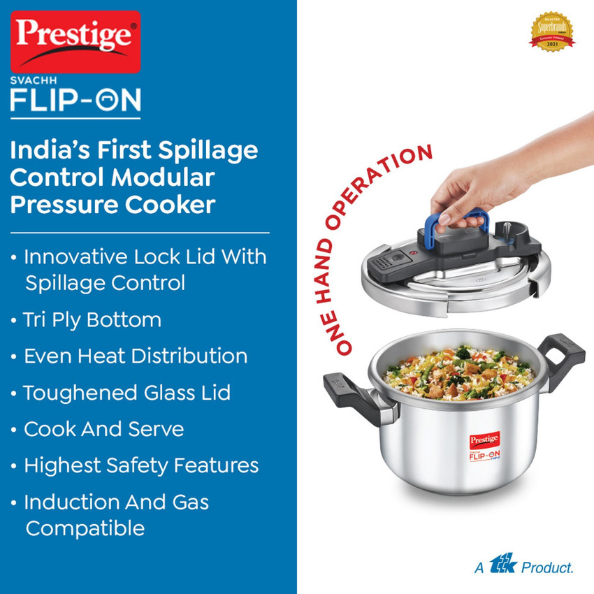 Prestige cooker 5 litre clip on outlet