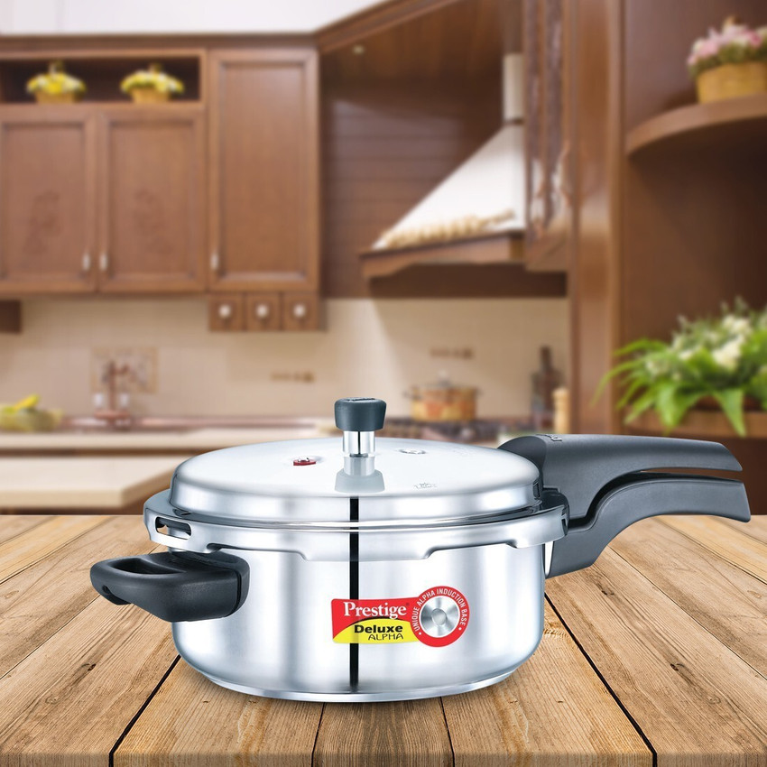 Prestige Deluxe Alpha 3 L Outer Lid Induction Bottom Pressure Cooker