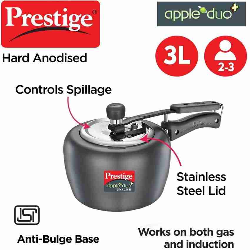 Prestige PRESTIGE COOKER 3L NONSTICK INDUCTION BASE 3 L Inner Lid Induction Bottom Pressure Cooker Pressure Pan Price in India Buy Prestige PRESTIGE COOKER 3L NONSTICK INDUCTION BASE 3 L