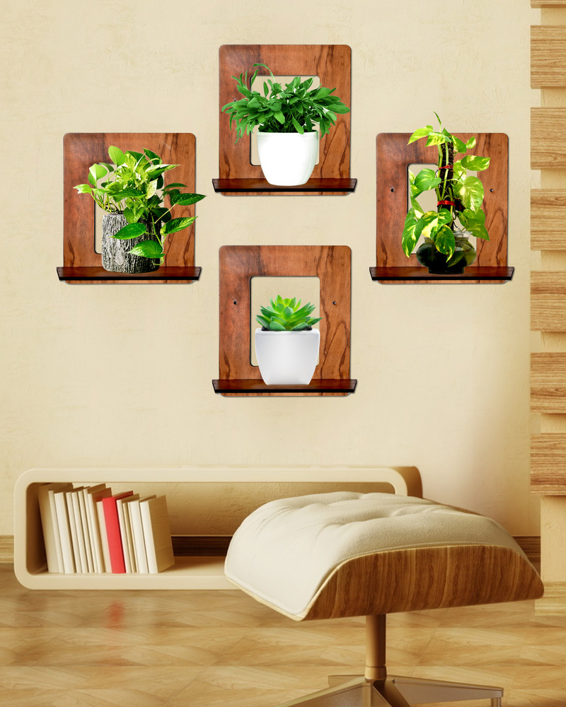 artificial enterprise Wooden Wall Shelf Price in India Buy